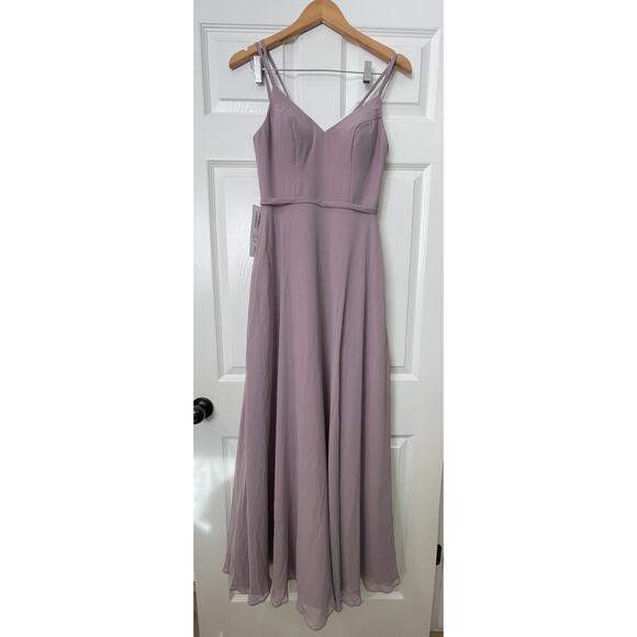 Azazie Janine Dusty Rose Bridesmaid Size A2 Bust 33 Waist 26.5 Hips 36.5 NWT - Picture 1 of 6
